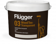 Flugger 03 Wood Tex Transparent Пропитка лессирующая по дереву на водной основе