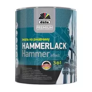 Dufa Premium Hammerlack Hammer Эмаль по ржавчине 3-в-1 молотковая для внутренних и наружных работ