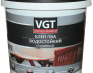 VGT Клей ПВА водостойкий столярный для работ по дереву, внутри и снаружи помещения