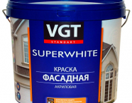 VGT Superwhite ВД-АК-1180 Краска фасадная акриловая, под колеровку