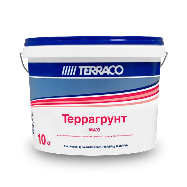 Terraco Terragrunt Maxi Грунт универсальный проникающий для фасадных и внутренних работ