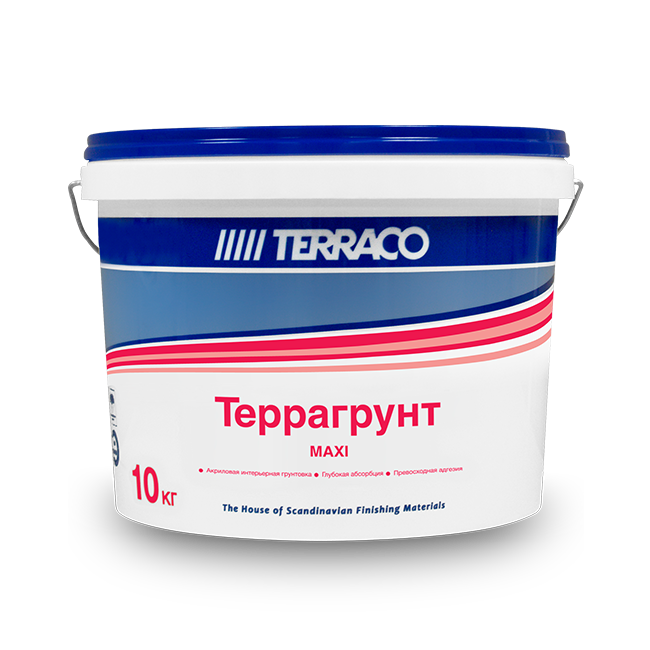 Terraco Terragrunt Maxi Грунт универсальный проникающий для фасадных и внутренних работ