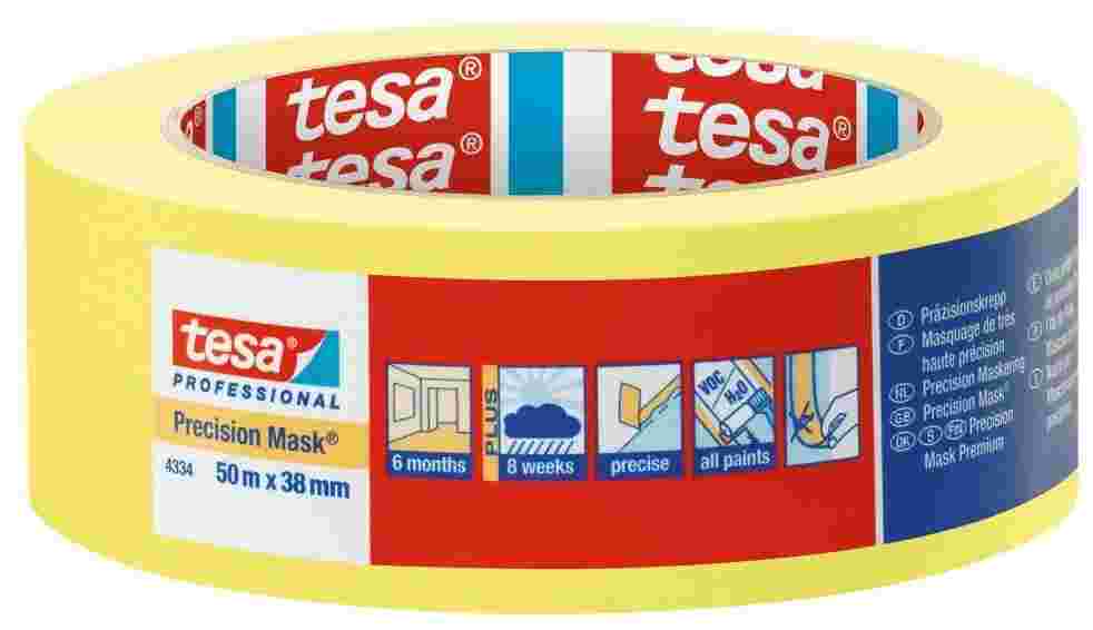 Tesa малярная лента желтая Четкий край (50м × 38мм)