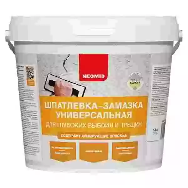Neomid Шпатлевка-замазка универсальная для глубоких выбоин и трещин
