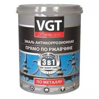 VGT Premium ВД-АК-1179 Грунт-эмаль 3 в 1 по ржавчине антикоррозионная акриловая