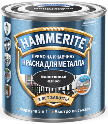 Hammerite Краска для металла прямо на ржавчину молотковая до 8 лет защиты