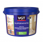 VGT Superwhite ВД-АК-1180 Краска интерьерная моющаяся, акриловая, матовая