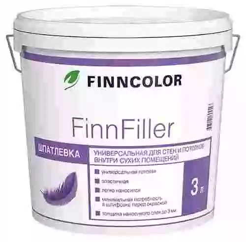 Finncolor FinnFiller / Финнколор ФиннФиллер универсальная шпатлевка для стен и потолков