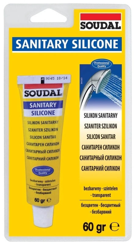 Soudal Sanitary Silikone Герметик силиконовый санитарный c повышенной стойкостью к воздействию влаги, грибка и плесени