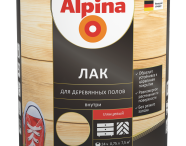 Alpina Лак для деревянных полов и паркета трещиностойкий алкидно-уретановый для внутренних работ