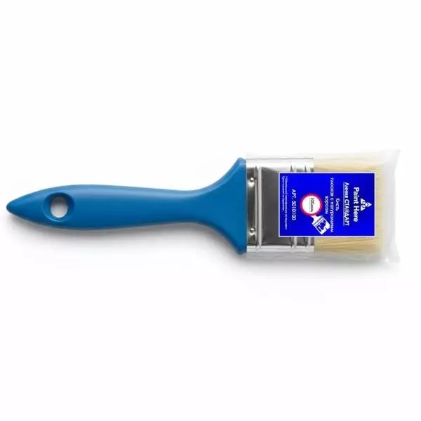 Paint Here Стандарт Кисть 5010100 плоская с натуральным ворсом (100мм)