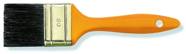 Color Expert 81345002 / Колор Эксперт кисть флейцевая, черная щетина, пластиковая лаковая ручка