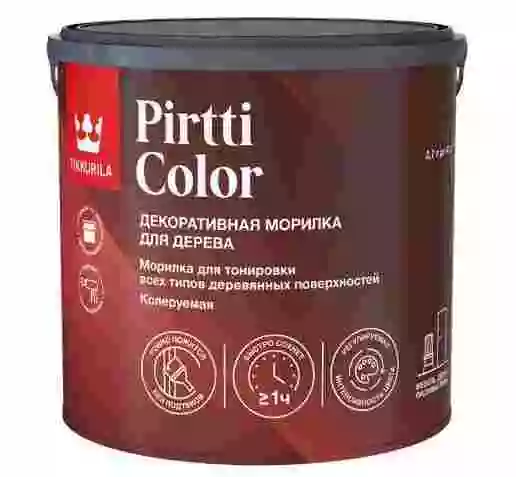 Tikkivala Pirtti Color Морилка быстросохнущая колеруемая для декоративной тонировки всех типов деревянных поверхностей