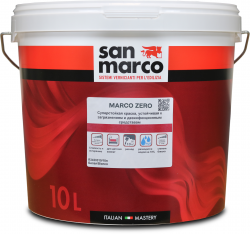 San Marco Marco Zero Краска интерьерная Негорючая, матовая силикатная