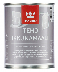 Tikkurila Teho Ikkunamaali / Тиккурила Техо Иккунамаали краска на маслянной основе для окон и дверей