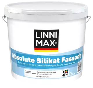Linnimax Absolute Silikat Fassade Краска дисперсионно-силикатная атмосферостойкая для внутренних и наружных работ