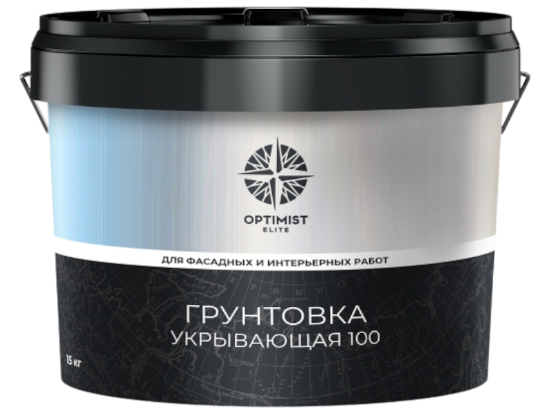 Optimist Elite D 734 / Оптимист Элит Грунтовка укрывающая 100 для наружных и внутренних работ