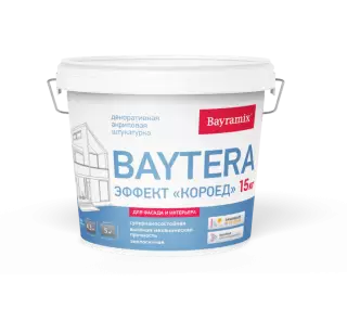 Bayramix Baytera Покрытие текстурное для фасадных и интерьерных работ с эффектом короед