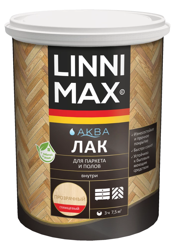 Linnimax Аква Лак для паркета и полов для внутренних работ