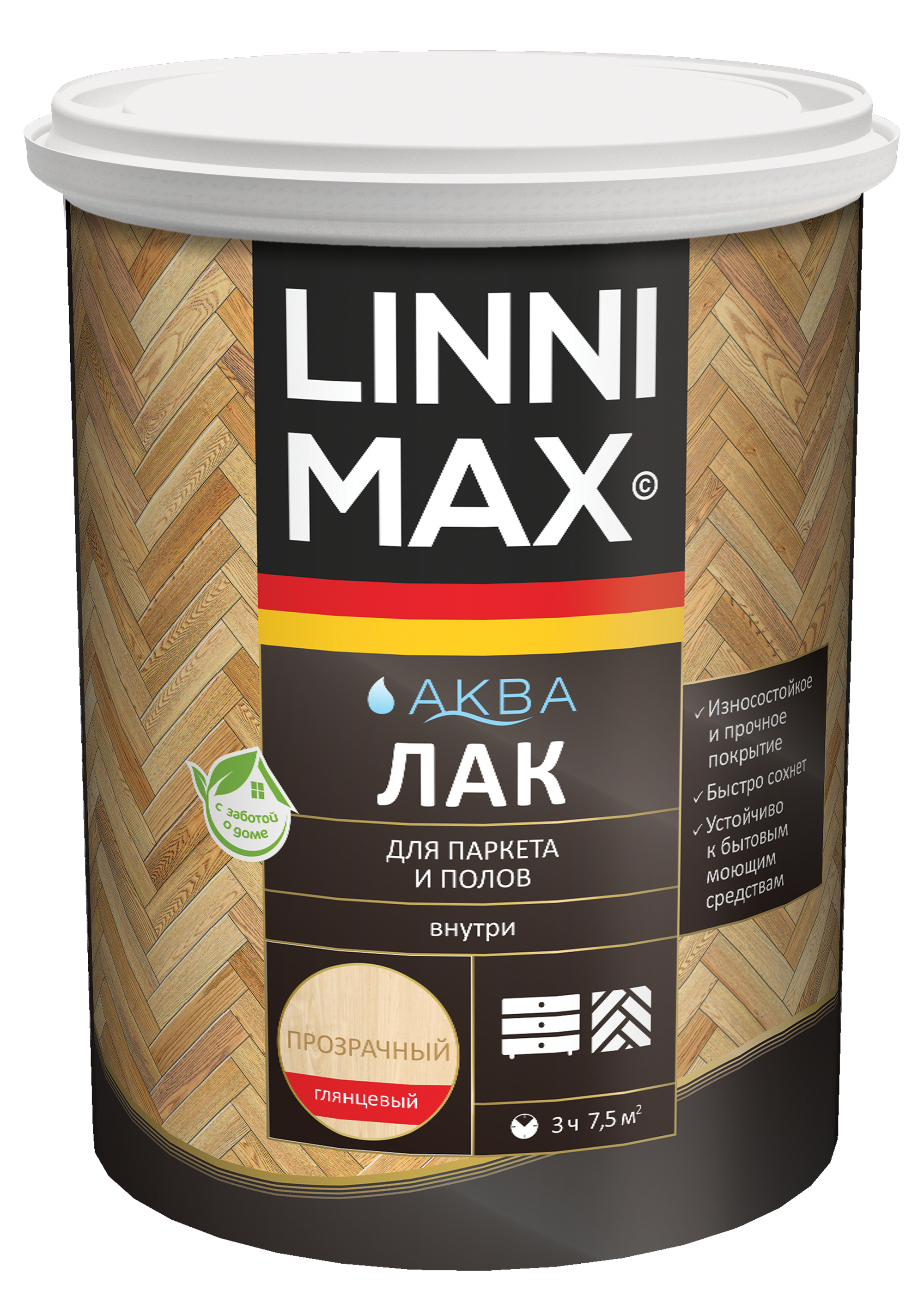 Linnimax Аква Лак для паркета и полов для внутренних работ