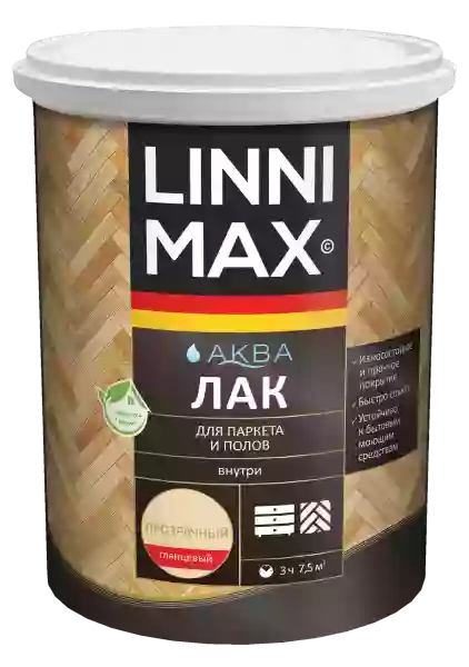 Linnimax Аква Лак для паркета и полов для внутренних работ