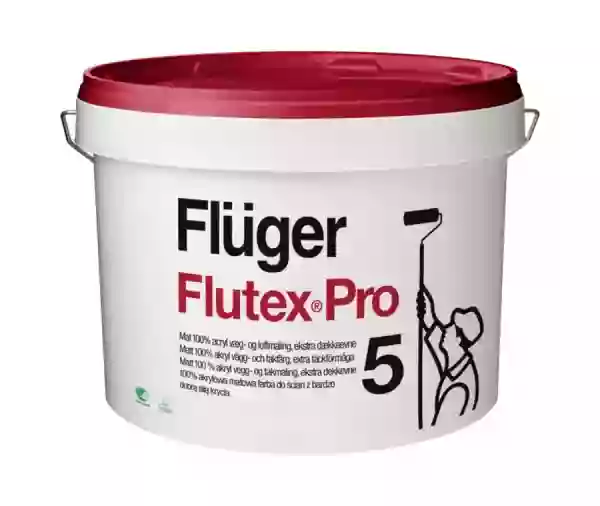 Fluger Flutex Pro 5 Акриловая краска с повышенной кроющей способностью для внутренних работ