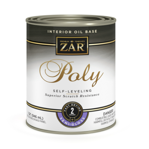 Zar Interior Oil Base Poly / Зар Интериор Оил Бейс Поли лак полиуретановый для внутренних работ полуглянцевый