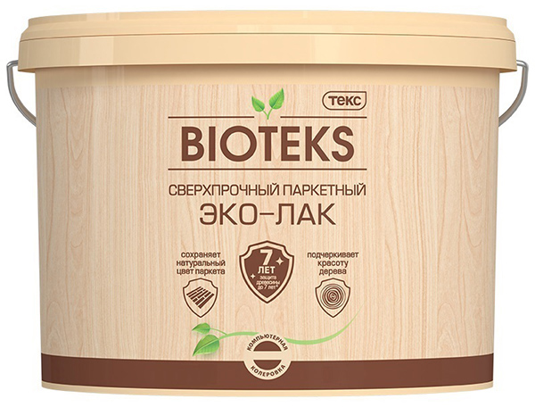 Текс Bioteks Эко-лак / Биотекс лак паркетный на акриловой основе сверхпрочый