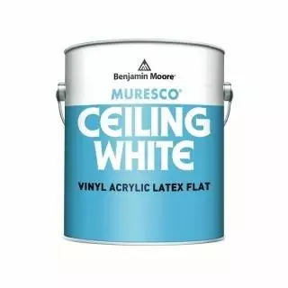 Benjamin Moore 258 Moore’s Muresco Ceiling White / Бенжамин Моор Муреско краска для потолков винил-акриловое покрытие, с эффектом рассеивания света