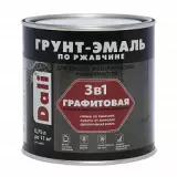 Рогнеда Dali Грунт-Эмаль по ржавчине 3 в 1 графитовая алкидная