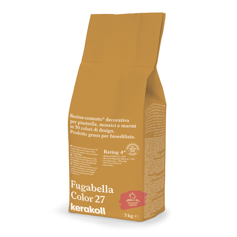 Kerakoll Fugabella Color / Кераколл Фугабелла Колор затирка для керамической плитки, мозаики и мрамора сверхгладкая