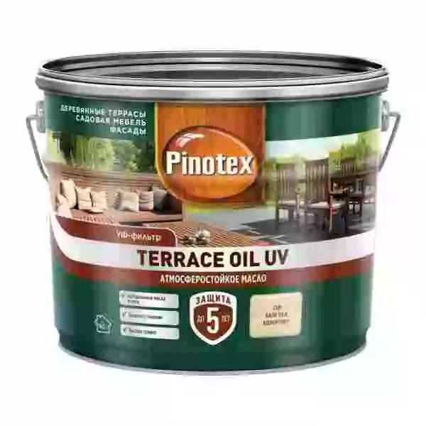 Pinotex / Omnitex Terrace Oil UV масло для террас, фасадов и садовой мебели