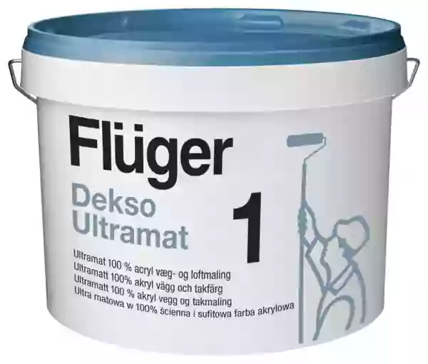 Fluger Dekso Ultramat 1 Краска акриловая экстра прочная и грязеотталкивающая, совершенно матовая