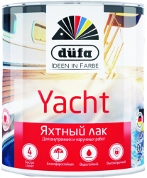 Dufa Yacht Лак яхтный алкидно-уретановый для внутренних и наружных работ, глянцевый