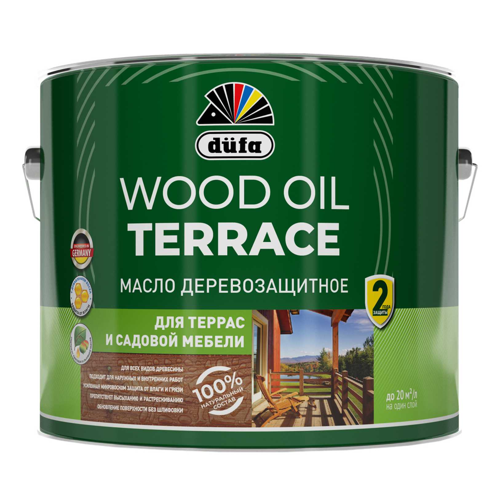 Dufa Wood Oil Terrace масло деревозащитное для террас и садовой мебели