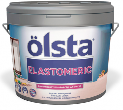 Olsta Elastomeric Краска фасадная высокоэластичная для поверхностей склонных к растрескиванию