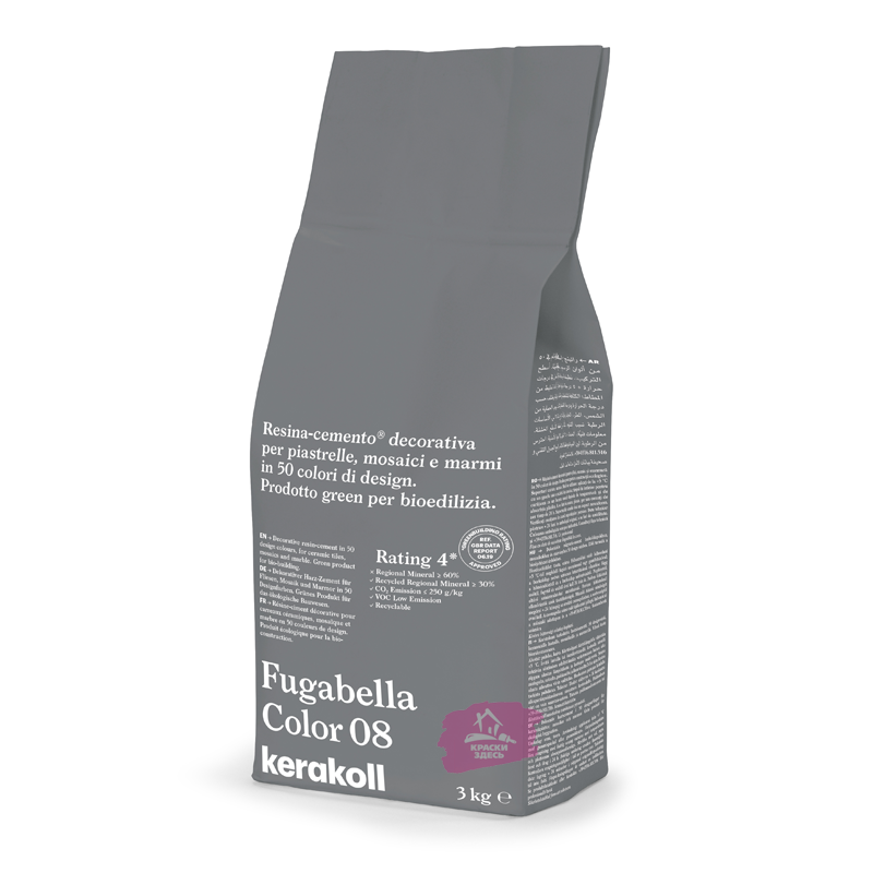 Kerakoll Fugabella Color / Кераколл Фугабелла Колор затирка для керамической плитки, мозаики и мрамора сверхгладкая