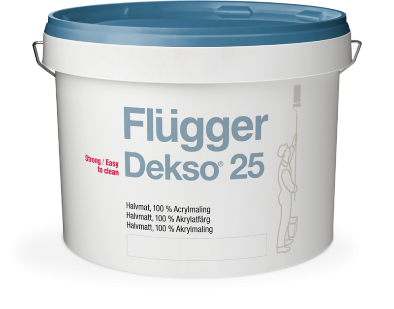 Flugger Dekso 25 Краска полуматовая с очень высокой прочностью для внутренних работ