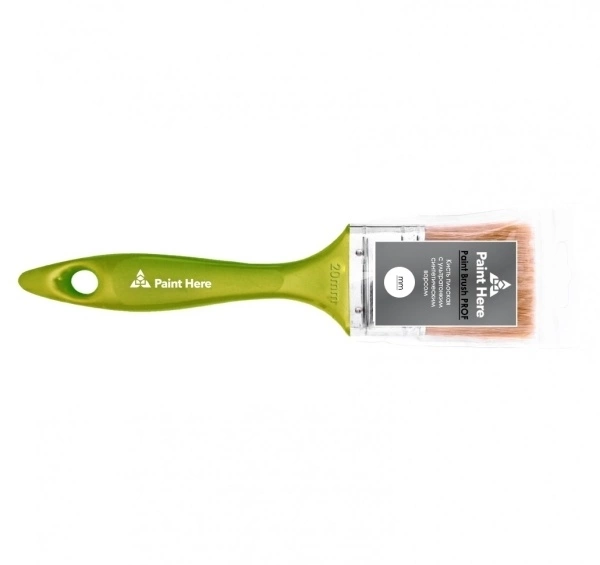 Paint Here Paint Brush PROF 1060-20 Кисть плоская с синтетическим ультратонким ворсом 20мм
