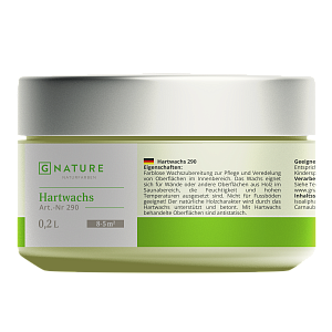 GNature Hartwachs Твёрдый жаростойкий воск для внутренних работ