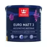 Tikkurila Euro Matt 3 Латексная краска глубоко матовая для стен и потолков