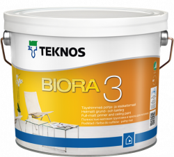 Teknos Biora 3 / Текнос Биора 3 краска акриловая свовершенно матовая для потолков