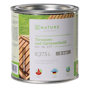 GNature Terrassen und Gartenmöbelöl Масло для террас и садовой мебели