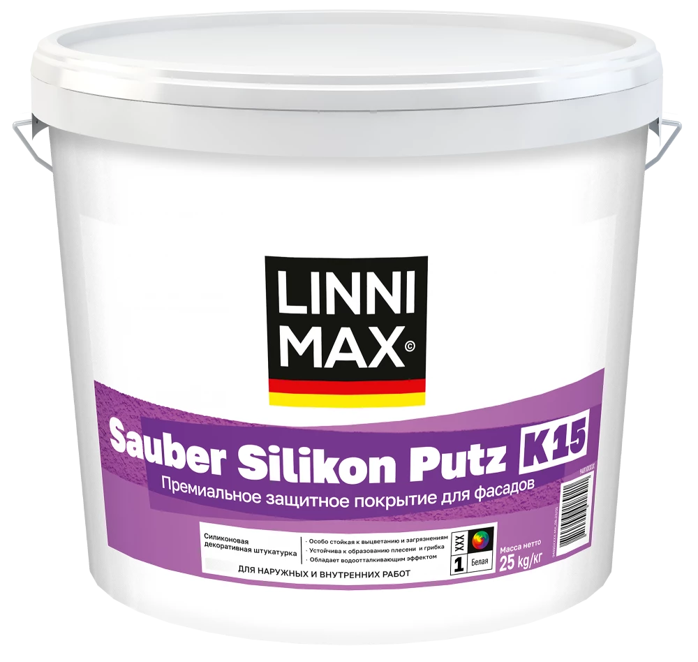 Linnimax Sauber Silikon Putz Штукатурка декоративная силиконовая для внутренних и наружных работ
