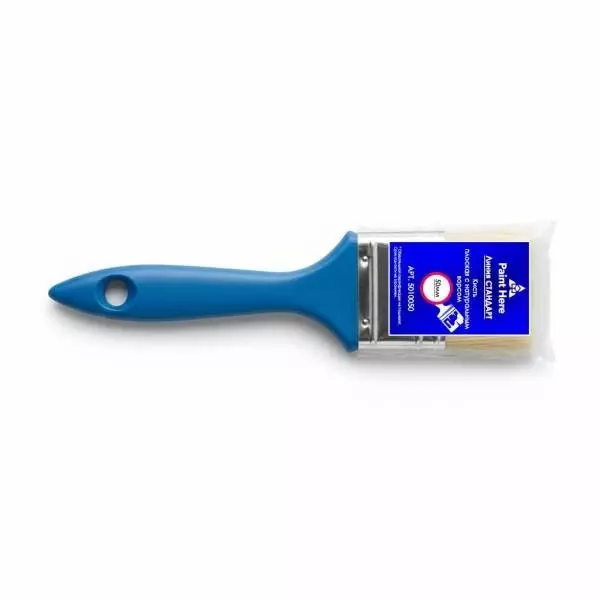 Paint Here Стандарт Кисть 5010050 плоская с натуральным ворсом (50мм)