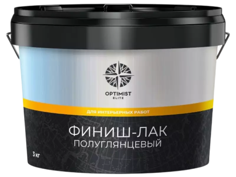 Optimist Elite D 702 / Оптимист Элит Финиш лак акриловый полуглянцевый, бесцветный