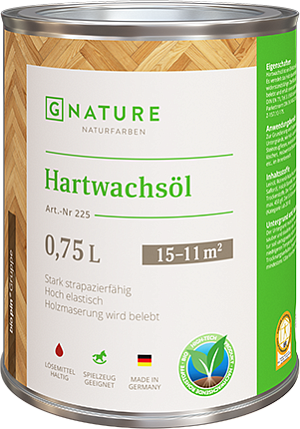 GNature Hartwachsöl Масло с твёрдым воском для внутренних работ