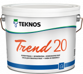 Teknos Trend 20 / Текнос Тренд 20 краска акрилатная для стен и потолков, стойкая к истарию и мытью
