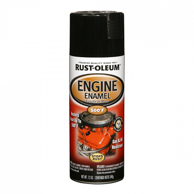 Rust-Oleum Engine Enamel Эмаль термостойкая до 260°С глянцевая для внутренних и наружных работ, спрей