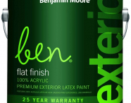 Benjamin Moore Ben W541 Waterborne Exterior Flat Finish / Бенжамин Мооре Бен краска для наружных работ покрытие качества Premium, совершенно матовая